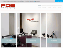 Tablet Screenshot of pde.com
